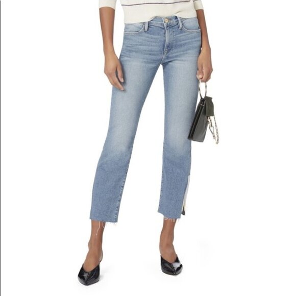 Frame Le High Straight Allowell Crop Ankle Jeans - Picture 1 of 17